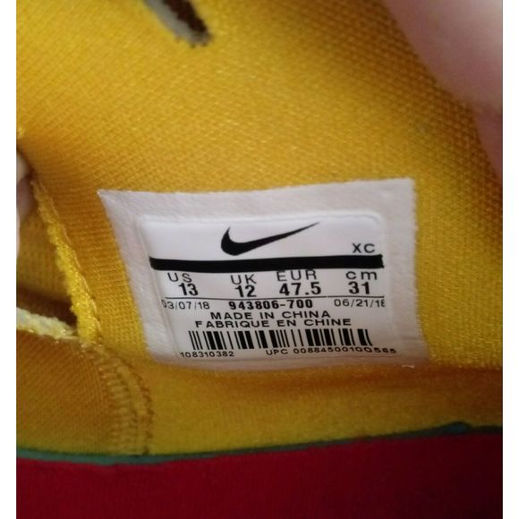 Nike Kyrie 4 70s Decade Amarillo Red Orange White - Picture 8 of 10